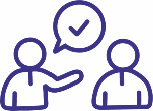 Gespräch mit Sprechblase