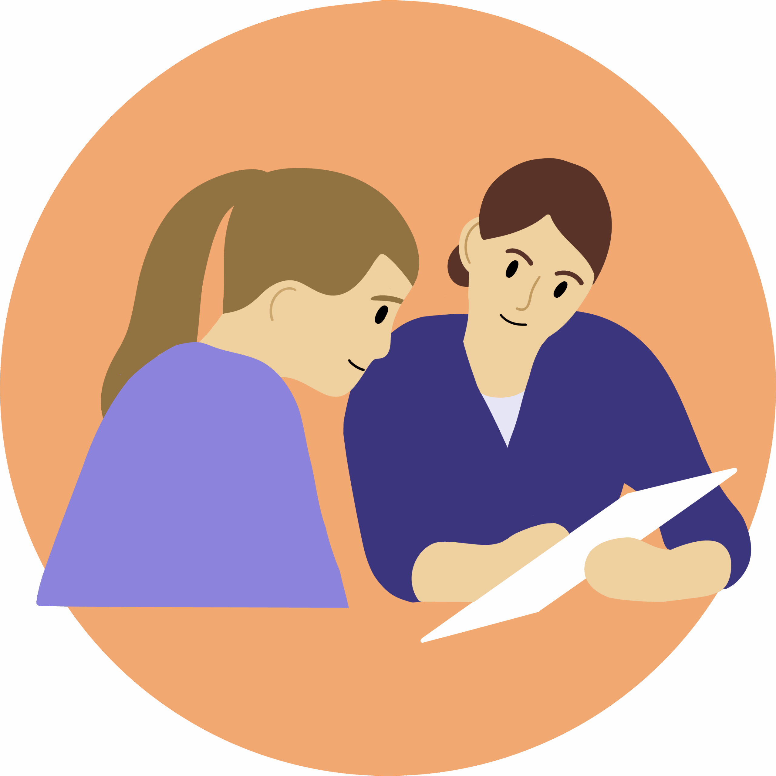 Pflegekraft mit Patient im Gespräch über Ethikberatung