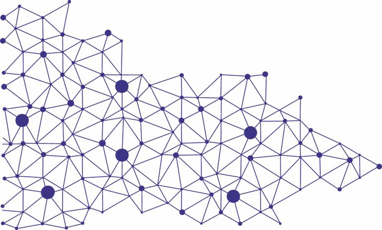 Netzwerkstruktur, blau